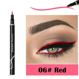 1pc 12 Colors Makeup Waterproof Neon Colorful Liquid Eyeliner